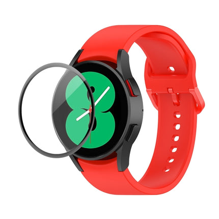 JUNSUNMAY Silicone Adjustable Strap + Full Coverage PMMA Screen Protector Kit, For Samsung Galaxy Watch5 40mm, For Samsung Galaxy Watch4 44mm, For Samsung Galaxy Watch4 40mm - DealBuddy