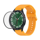 JUNSUNMAY Silicone Adjustable Strap + Full Coverage PMMA Screen Protector Kit, For Samsung Galaxy Watch6 Classic 43mm, For Samsung Galaxy Watch5 44mm, For Samsung Galaxy Watch5 Pro 45mm - DealBuddy