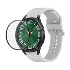 JUNSUNMAY Silicone Adjustable Strap + Full Coverage PMMA Screen Protector Kit, For Samsung Galaxy Watch6 Classic 43mm, For Samsung Galaxy Watch5 44mm, For Samsung Galaxy Watch5 Pro 45mm - DealBuddy
