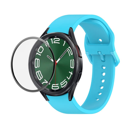 JUNSUNMAY Silicone Adjustable Strap + Full Coverage PMMA Screen Protector Kit, For Samsung Galaxy Watch6 Classic 43mm, For Samsung Galaxy Watch5 44mm, For Samsung Galaxy Watch5 Pro 45mm - DealBuddy