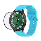 JUNSUNMAY Silicone Adjustable Strap + Full Coverage PMMA Screen Protector Kit, For Samsung Galaxy Watch6 Classic 43mm, For Samsung Galaxy Watch5 44mm, For Samsung Galaxy Watch5 Pro 45mm - DealBuddy