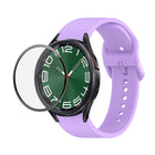 JUNSUNMAY Silicone Adjustable Strap + Full Coverage PMMA Screen Protector Kit, For Samsung Galaxy Watch6 Classic 43mm, For Samsung Galaxy Watch5 44mm, For Samsung Galaxy Watch5 Pro 45mm - DealBuddy
