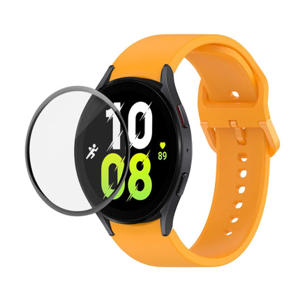 JUNSUNMAY Silicone Adjustable Strap + Full Coverage PMMA Screen Protector Kit, For Samsung Galaxy Watch5 40mm, For Samsung Galaxy Watch4 44mm, For Samsung Galaxy Watch4 40mm - DealBuddy