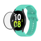 JUNSUNMAY Silicone Adjustable Strap + Full Coverage PMMA Screen Protector Kit, For Samsung Galaxy Watch5 40mm, For Samsung Galaxy Watch4 44mm, For Samsung Galaxy Watch4 40mm - DealBuddy