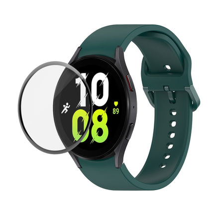 JUNSUNMAY Silicone Adjustable Strap + Full Coverage PMMA Screen Protector Kit, For Samsung Galaxy Watch5 40mm, For Samsung Galaxy Watch4 44mm, For Samsung Galaxy Watch4 40mm - DealBuddy