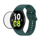 JUNSUNMAY Silicone Adjustable Strap + Full Coverage PMMA Screen Protector Kit, For Samsung Galaxy Watch5 40mm, For Samsung Galaxy Watch4 44mm, For Samsung Galaxy Watch4 40mm - DealBuddy