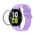 JUNSUNMAY Silicone Adjustable Strap + Full Coverage PMMA Screen Protector Kit, For Samsung Galaxy Watch5 40mm, For Samsung Galaxy Watch4 44mm, For Samsung Galaxy Watch4 40mm - DealBuddy