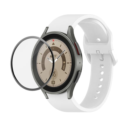 JUNSUNMAY Silicone Adjustable Strap + Full Coverage PMMA Screen Protector Kit, For Samsung Galaxy Watch6 Classic 43mm, For Samsung Galaxy Watch5 44mm, For Samsung Galaxy Watch5 Pro 45mm - DealBuddy