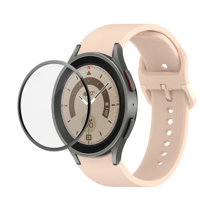 JUNSUNMAY Silicone Adjustable Strap + Full Coverage PMMA Screen Protector Kit, For Samsung Galaxy Watch6 Classic 43mm, For Samsung Galaxy Watch5 44mm, For Samsung Galaxy Watch5 Pro 45mm - DealBuddy