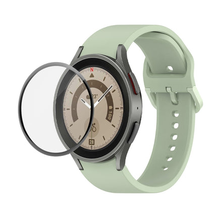 JUNSUNMAY Silicone Adjustable Strap + Full Coverage PMMA Screen Protector Kit, For Samsung Galaxy Watch6 Classic 43mm, For Samsung Galaxy Watch5 44mm, For Samsung Galaxy Watch5 Pro 45mm - DealBuddy