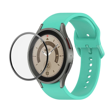 JUNSUNMAY Silicone Adjustable Strap + Full Coverage PMMA Screen Protector Kit, For Samsung Galaxy Watch6 Classic 43mm, For Samsung Galaxy Watch5 44mm, For Samsung Galaxy Watch5 Pro 45mm - DealBuddy