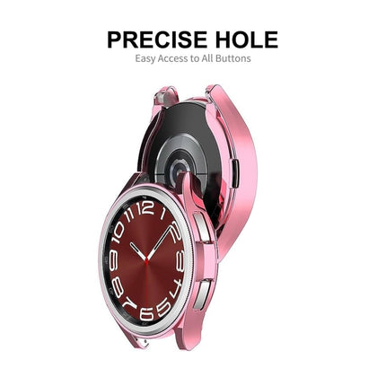 ENKAY Hat-Prince Electroplated Soft TPU Case + 0.2mm 9H Glass Screen Protector, For Samsung Galaxy Watch6 Classic 47mm, For Samsung Galaxy Watch6 Classic 43mm - DealBuddy