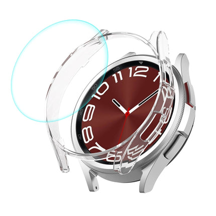 ENKAY Hat-Prince Electroplated Hard PC Case + 0.2mm 9H Glass Screen Protector, For Samsung Galaxy Watch6 Classic 47mm, For Samsung Galaxy Watch6 44mm, For Samsung Galaxy Watch6 40mm, For Samsung Galaxy Watch6 Classic 43mm