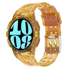 For Samsung Galaxy Watch6 44mm / Transparent Orange