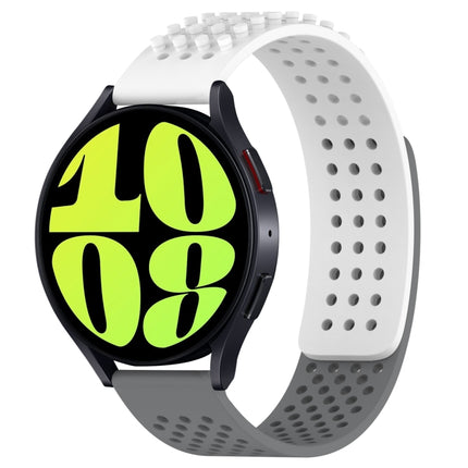 20mm Holes Breathable 3D Dots Silicone Watch Band, For Samsung Galaxy Watch 6 Classic 47mm, For Samsung Galaxy Watch 6 44mm, For Samsung Galaxy Watch 6 40mm