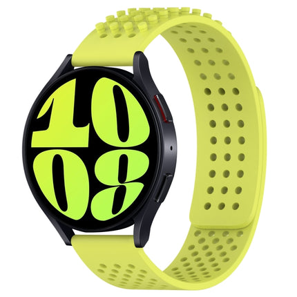 20mm Holes Breathable 3D Dots Silicone Watch Band, For Samsung Galaxy Watch 6 Classic 47mm, For Samsung Galaxy Watch 6 44mm, For Samsung Galaxy Watch 6 40mm