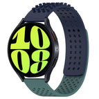 For Samsung Galaxy Watch 6 44mm / Midnight Blue+Olive Green