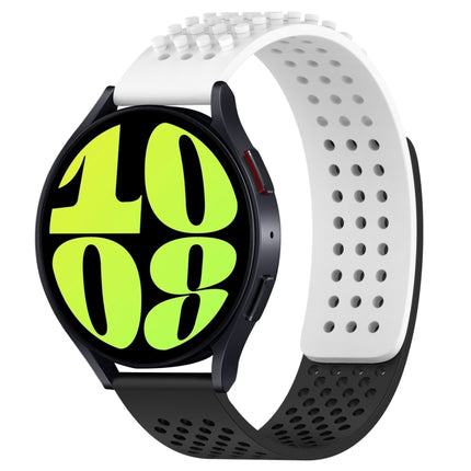 20mm Holes Breathable 3D Dots Silicone Watch Band, For Samsung Galaxy Watch 6 Classic 47mm, For Samsung Galaxy Watch 6 44mm, For Samsung Galaxy Watch 6 40mm