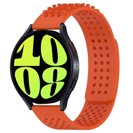 20mm Holes Breathable 3D Dots Silicone Watch Band, For Samsung Galaxy Watch 6 Classic 47mm, For Samsung Galaxy Watch 6 44mm, For Samsung Galaxy Watch 6 40mm