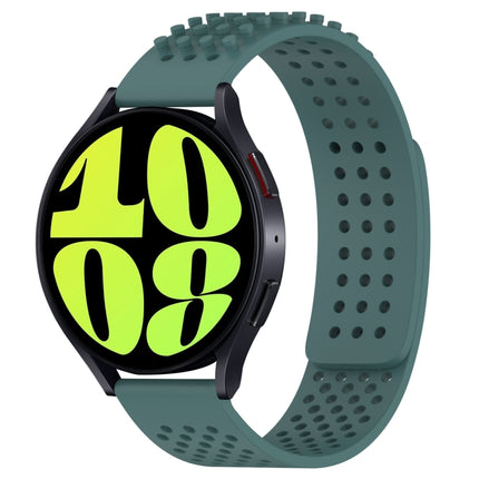20mm Holes Breathable 3D Dots Silicone Watch Band, For Samsung Galaxy Watch 6 Classic 47mm, For Samsung Galaxy Watch 6 44mm, For Samsung Galaxy Watch 6 40mm