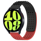 For Samsung Galaxy Watch 6 40mm / Black+Red