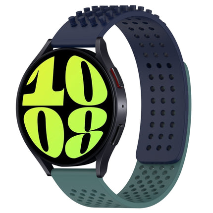 20mm Holes Breathable 3D Dots Silicone Watch Band, For Samsung Galaxy Watch 6 Classic 47mm, For Samsung Galaxy Watch 6 44mm, For Samsung Galaxy Watch 6 40mm