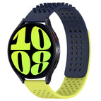 For Samsung Galaxy Watch 6 40mm / Midnight Blue+Lime Green