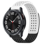 For Samsung Galaxy Watch 6 Classic 47mm / White+Black