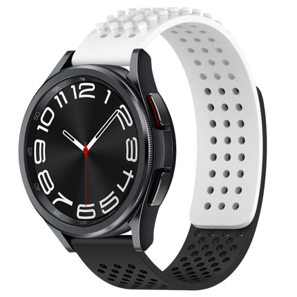 20mm Holes Breathable 3D Dots Silicone Watch Band, For Samsung Galaxy Watch 6 Classic 47mm, For Samsung Galaxy Watch 6 44mm, For Samsung Galaxy Watch 6 40mm