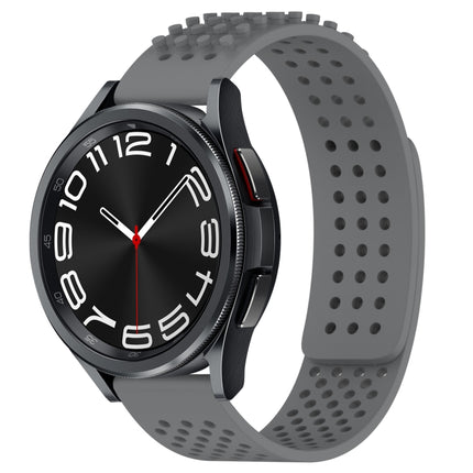 20mm Holes Breathable 3D Dots Silicone Watch Band, For Samsung Galaxy Watch 6 Classic 47mm, For Samsung Galaxy Watch 6 44mm, For Samsung Galaxy Watch 6 40mm