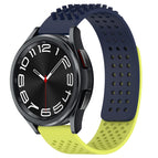 For Samsung Galaxy Watch 6 Classic 47mm / Midnight Blue+Lime Green