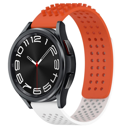 20mm Holes Breathable 3D Dots Silicone Watch Band, For Samsung Galaxy Watch 6 Classic 43mm, For Samsung Galaxy watch 5 Pro Golf Edition, For Samsung Galaxy watch 5 Golf Edition
