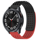 For Samsung Galaxy Watch 6 Classic 43mm / Black+Red
