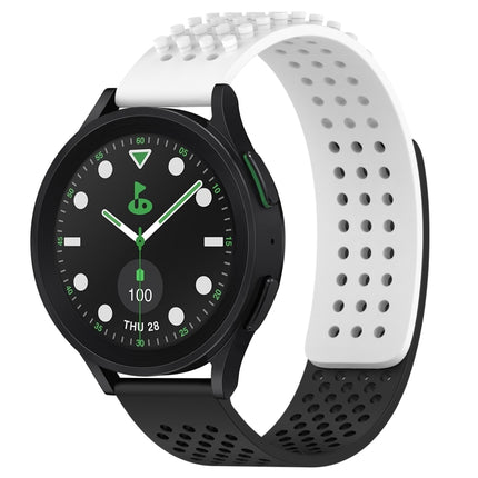 20mm Holes Breathable 3D Dots Silicone Watch Band, For Samsung Galaxy Watch 6 Classic 43mm, For Samsung Galaxy watch 5 Pro Golf Edition, For Samsung Galaxy watch 5 Golf Edition