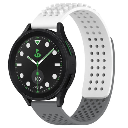 20mm Holes Breathable 3D Dots Silicone Watch Band, For Samsung Galaxy Watch 6 Classic 43mm, For Samsung Galaxy watch 5 Pro Golf Edition, For Samsung Galaxy watch 5 Golf Edition