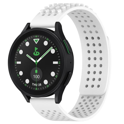 20mm Holes Breathable 3D Dots Silicone Watch Band, For Samsung Galaxy Watch 6 Classic 43mm, For Samsung Galaxy watch 5 Pro Golf Edition, For Samsung Galaxy watch 5 Golf Edition