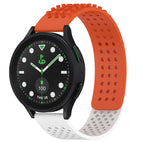 For Samsung Galaxy watch 5 Pro Golf Edition / Orange+White