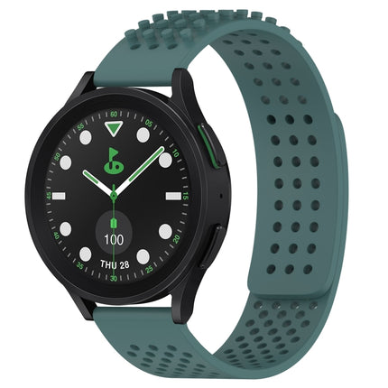 20mm Holes Breathable 3D Dots Silicone Watch Band, For Samsung Galaxy Watch 6 Classic 43mm, For Samsung Galaxy watch 5 Pro Golf Edition, For Samsung Galaxy watch 5 Golf Edition