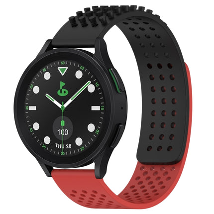 20mm Holes Breathable 3D Dots Silicone Watch Band, For Samsung Galaxy Watch 6 Classic 43mm, For Samsung Galaxy watch 5 Pro Golf Edition, For Samsung Galaxy watch 5 Golf Edition