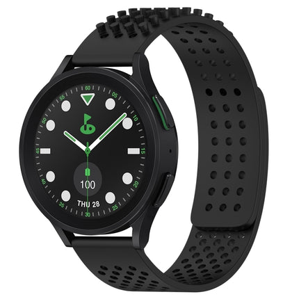 20mm Holes Breathable 3D Dots Silicone Watch Band, For Samsung Galaxy Watch 6 Classic 43mm, For Samsung Galaxy watch 5 Pro Golf Edition, For Samsung Galaxy watch 5 Golf Edition