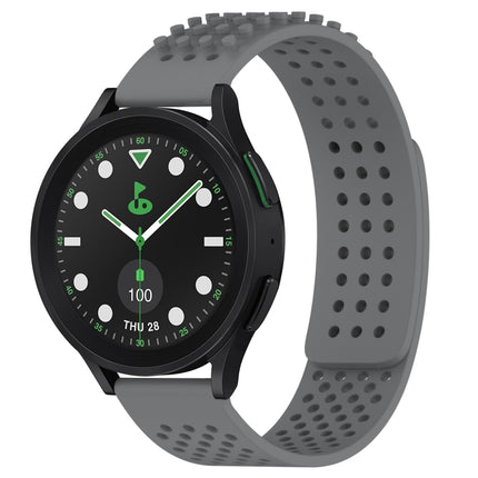20mm Holes Breathable 3D Dots Silicone Watch Band, For Samsung Galaxy Watch 6 Classic 43mm, For Samsung Galaxy watch 5 Pro Golf Edition, For Samsung Galaxy watch 5 Golf Edition