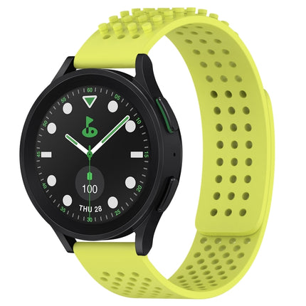 20mm Holes Breathable 3D Dots Silicone Watch Band, For Samsung Galaxy Watch 6 Classic 43mm, For Samsung Galaxy watch 5 Pro Golf Edition, For Samsung Galaxy watch 5 Golf Edition