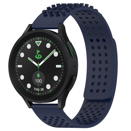 20mm Holes Breathable 3D Dots Silicone Watch Band, For Samsung Galaxy Watch 6 Classic 43mm, For Samsung Galaxy watch 5 Pro Golf Edition, For Samsung Galaxy watch 5 Golf Edition