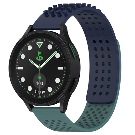 20mm Holes Breathable 3D Dots Silicone Watch Band, For Samsung Galaxy Watch 6 Classic 43mm, For Samsung Galaxy watch 5 Pro Golf Edition, For Samsung Galaxy watch 5 Golf Edition