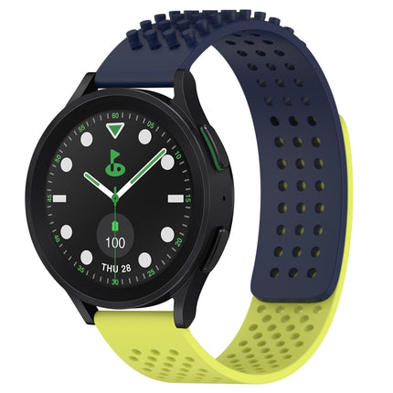 20mm Holes Breathable 3D Dots Silicone Watch Band, For Samsung Galaxy Watch 6 Classic 43mm, For Samsung Galaxy watch 5 Pro Golf Edition, For Samsung Galaxy watch 5 Golf Edition