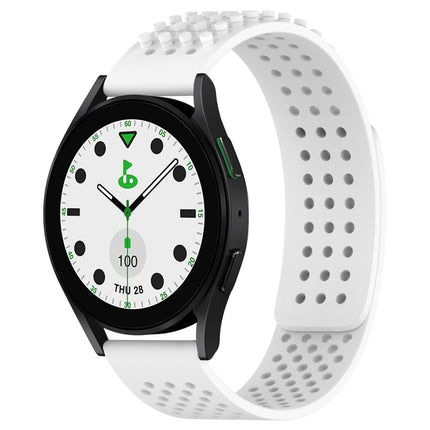 20mm Holes Breathable 3D Dots Silicone Watch Band, For Samsung Galaxy Watch 6 Classic 43mm, For Samsung Galaxy watch 5 Pro Golf Edition, For Samsung Galaxy watch 5 Golf Edition