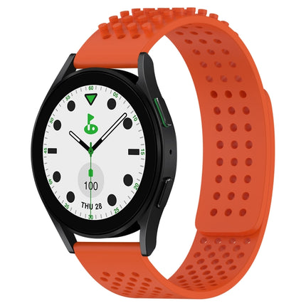 20mm Holes Breathable 3D Dots Silicone Watch Band, For Samsung Galaxy Watch 6 Classic 43mm, For Samsung Galaxy watch 5 Pro Golf Edition, For Samsung Galaxy watch 5 Golf Edition
