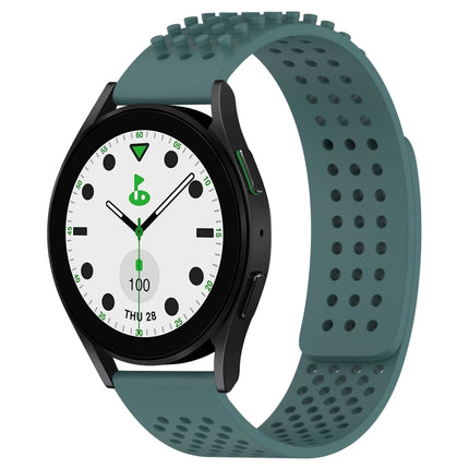 20mm Holes Breathable 3D Dots Silicone Watch Band, For Samsung Galaxy Watch 6 Classic 43mm, For Samsung Galaxy watch 5 Pro Golf Edition, For Samsung Galaxy watch 5 Golf Edition