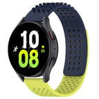 For Samsung Galaxy Watch 5  44mm / Midnight Blue+Lime Green