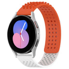 For Samsung Galaxy Watch 5  40mm / Orange+White